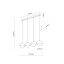 10213  BONO BEIGE LAMPA WISZĄCA 4 LISTWA