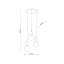 10898 SIA GOLD LAMPA WISZACA 3XG9