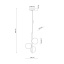 11095 ESTERA WOOD ORZECH AMBER LAMPA WISZACA 3XG9