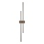 11406 FLASH NEW BROWN WOOD SEINALAMP 2 LED