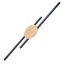 1369  JAVA BLACK WOOD KINKIET 2 PŁ