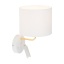 1370  RICHI WHITE/GOLD KINKIET 1xE27+1xG9