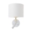 1370  RICHI WHITE/GOLD KINKIET 1xE27+1xG9