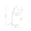 16009  CONO BLACK LAMPKA NOCNA