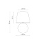 16046  SANTANA WHITE LAMPKA NOCNA 1