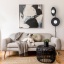 16136  SLATE BLACK GLASS LAMPA 2XG9
