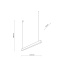 18079  LUXE WHITE LAMPA WISZĄCA LED