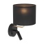 4234  RICHI BLACK/GOLD KINKIET 1xE27+1xG9