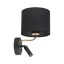 4234  RICHI BLACK/GOLD KINKIET 1xE27+1xG9
