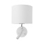 4236  RICHI WHITE /SILVER KINKIET 1xE27+1xG9