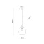 4262  SOL TRANSPARENT LAMPA WISZĄCA 1 PŁ