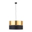 4346  HILTON BLACK/GOLD LAMPA WISZĄCA 1 PŁ
