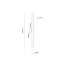 4510  NAVI BLACK LONG KINKIET LED