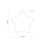 4514  STAR WHITE LAMPA SUFITOWA 2