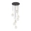 5362  NILOS BLACK / GOLD LAMPA WISZĄCA 7