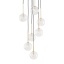 5362  NILOS BLACK / GOLD LAMPA WISZĄCA 7