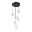 5362  NILOS BLACK / GOLD LAMPA WISZĄCA 7
