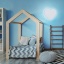 5924  HEART BLUE LAMPA SUFITOWA 2 PŁ