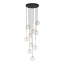 5944  NILOS BLACK / GOLD LAMPA WISZĄCA 10