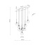 6148  ESTERA BLACK  LAMPA WISZĄCA 9