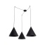 6629  CONO BLACK LAMPA WISZĄCA 3 L