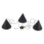 6629  CONO BLACK LAMPA WISZĄCA 3 L